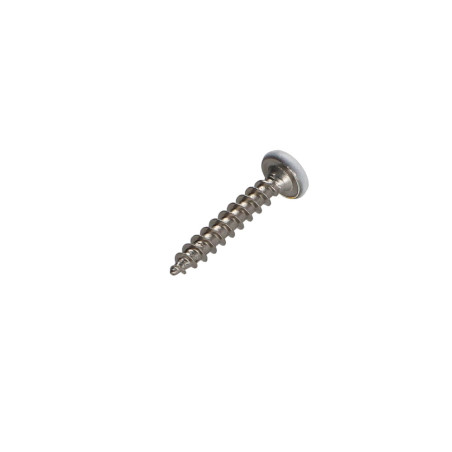 1 x VBA Vis bois agglo Inox A2 Tête ronde TR Pozi 3.5X20 Laqué blanc