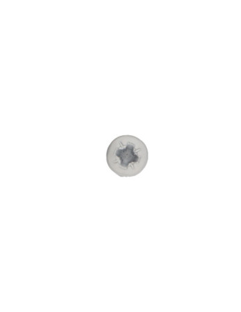 VBA Vis bois agglo Inox A2 Tête ronde TR Pozi 3.5X20 Laqué blanc