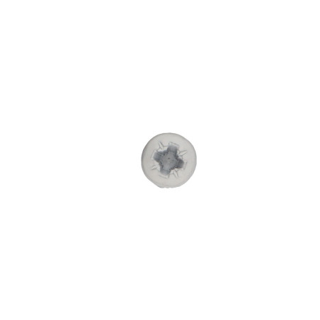 1 x VBA Vis bois agglo Inox A2 Tête ronde TR Pozi 3.5X20 Laqué blanc