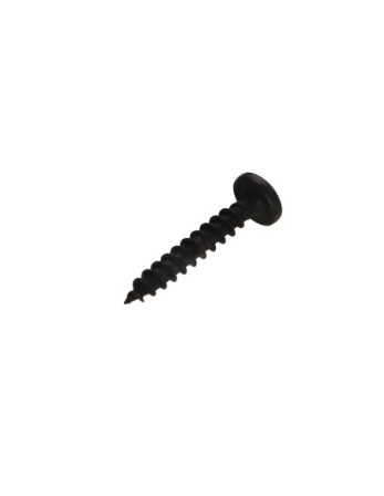 VBA Vis bois agglo Inox A2 Noir Tête ronde TR Pozi 4X25