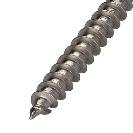 1 x VBA Vis bois agglo Inox A2 Tête ronde TR Pozi 4X50