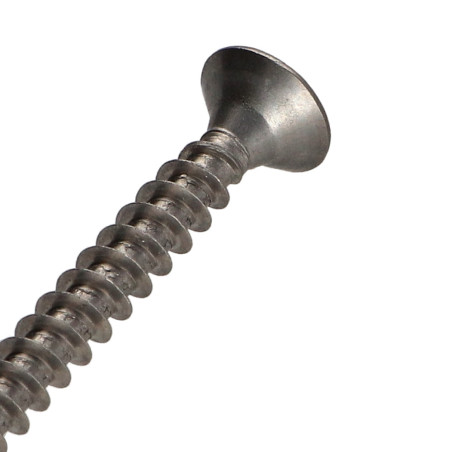 1 x VBA Vis bois agglo Inox A2 Tête ronde TR Pozi 6X50