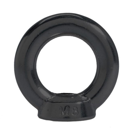 1 x Ecrou à Anneau de levage M8 Inox A4 Noir