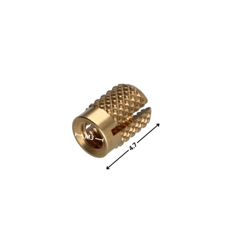 1 x Insert EXPANSIONFIX Laiton M3X4.7