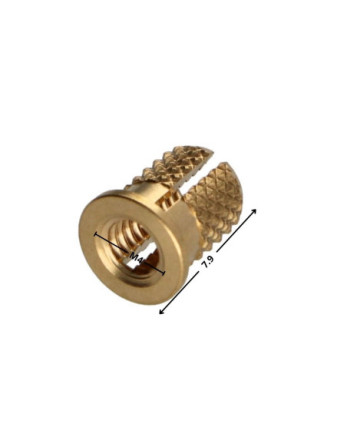 Insert à collerette EXPANSIONFIX Laiton M4X7.9