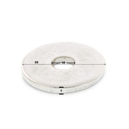1 x Rondelle CONSTRUCTIONS Bois 18X68X6 Inox A2