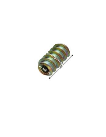 Insert Non Fendue M6 10X20 Acier zingué