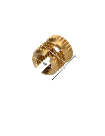 Insert Laiton 8X9 M 6