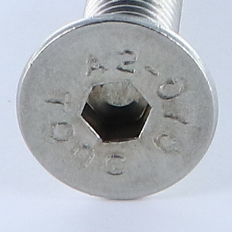 1 x Vis métaux Inox A2 FHC tête fraisée empreinte hexagonale creuse Clé de 8 HC8 M12X90 Filetage total