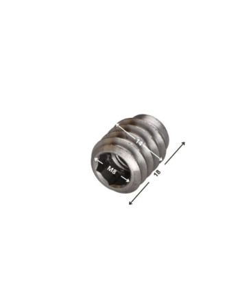 Insert Acier brut Hexagonal creux M8 14X18