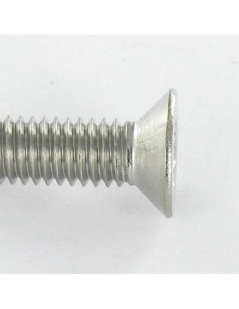 Vis métaux Tête fraisée M2X8 T6 Inox A2 microvis