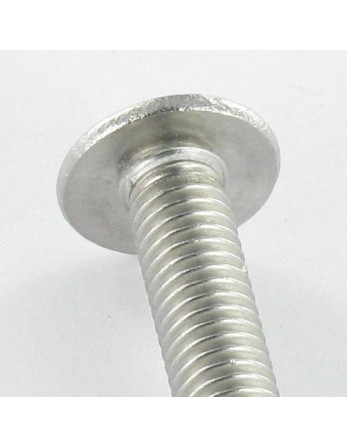 Vis métaux BHC (Tête Bombée Hexagonal creux) Embase collerette M4X12 Clé de 2.5 HC2.5 Inox A2