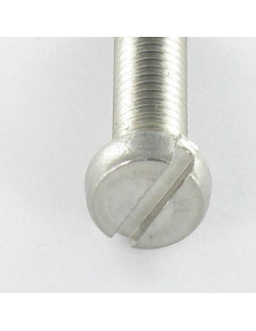 Vis métaux Inox A2 Tête cylindrique TC Fendue M1.6X14... 2