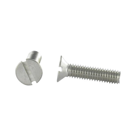 1 x Vis métaux Inox A2 Tête fraisée Fendue M10X70