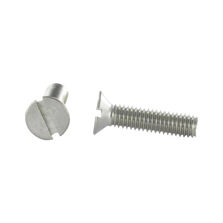 1 x Vis métaux Inox A2 Tête fraisée Fendue M5X8