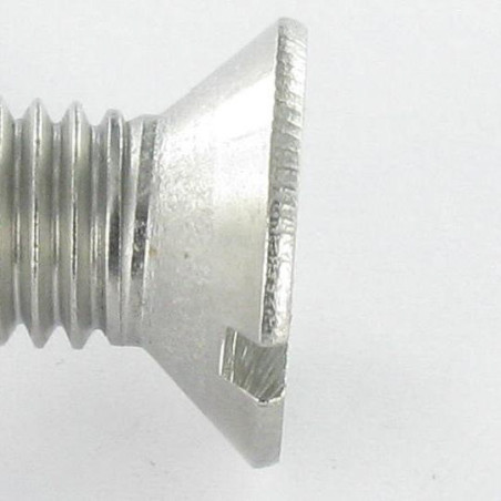 1 x Vis métaux Inox A2 Tête fraisée Fendue M5X8