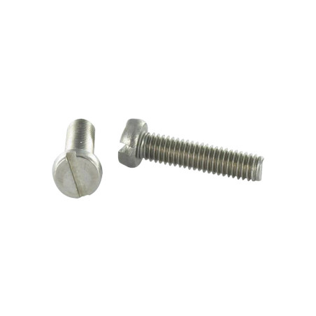 1 x Vis métaux Inox A2 Tête cylindrique TC Fendue M3X5 microvis