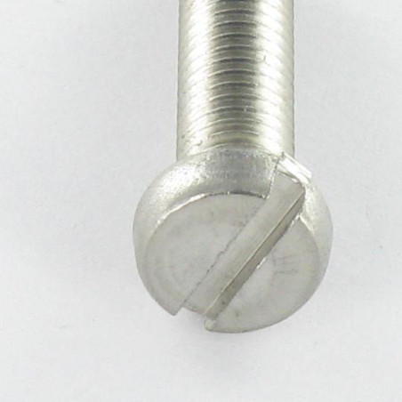 1 x Vis métaux Inox A2 Tête cylindrique TC Fendue M3X45 microvis