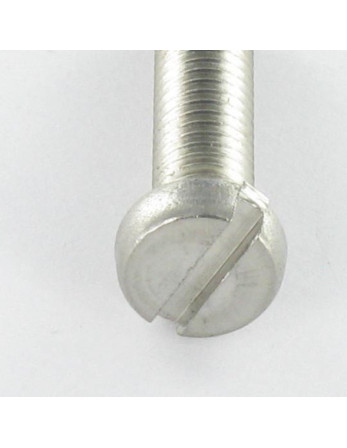 Vis métaux Inox A2 Tête cylindrique TC Fendue M1X2 microvis