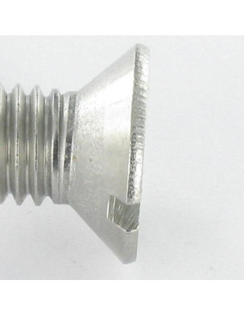 Vis métaux Inox A2 Tête fraisée Fendue M1X2 microvis