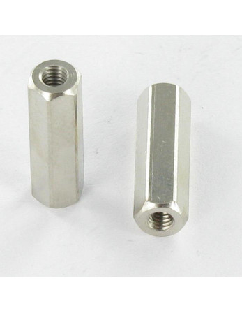 Entretoise Laiton nickelé Hexagonal 5X17 M3