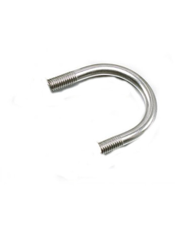 Etrier Fond rond M 8 35X27 Filetée sur 15/15 5.8 Acier zingué