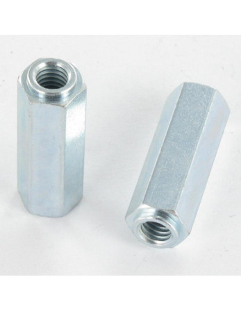 Entretoise Hexagonal à COLLET 10X30 Filetée sur M6X15 Acier zingué