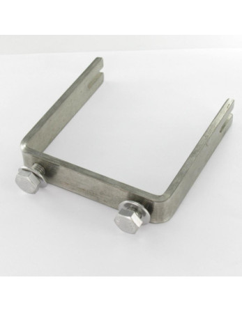 Etrier Fond droit ou plat 90X90X902 Avec ENCOCHE Inox