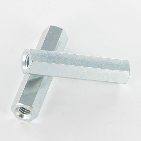 1 x Entretoise Hexagonale 10X45 M6 Acier zingué