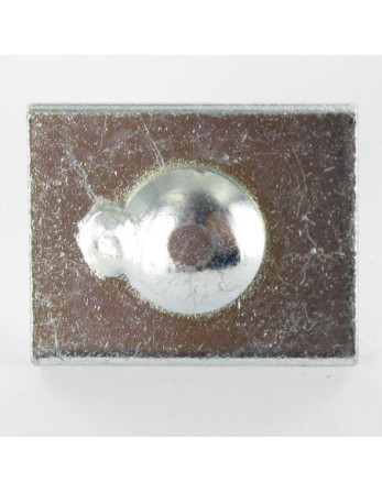 PLAQUETTE 40X32X5 + TRCC JAPY tête ronde collet carré 8X25 Acier zingué