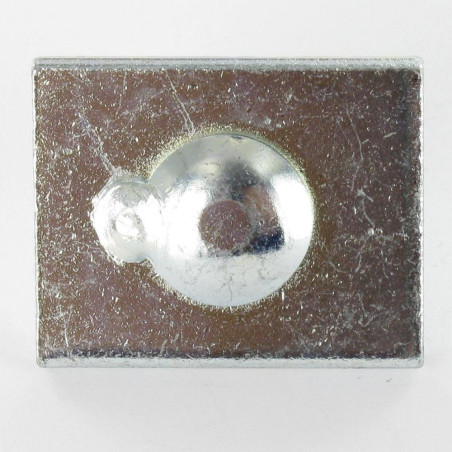 1 x PLAQUETTE 40X32X5 + TRCC JAPY tête ronde collet carré 8X25 Acier zingué