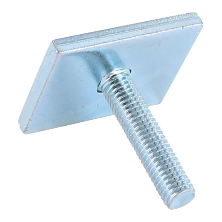 1 x PLAQUETTE 40X32X5 + TRCC JAPY tête ronde collet carré 8X40 Acier zingué