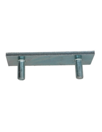 PLAQUETTE 90X32X5 + TRCC JAPY tête ronde collet carré 8X25 Acier zingué