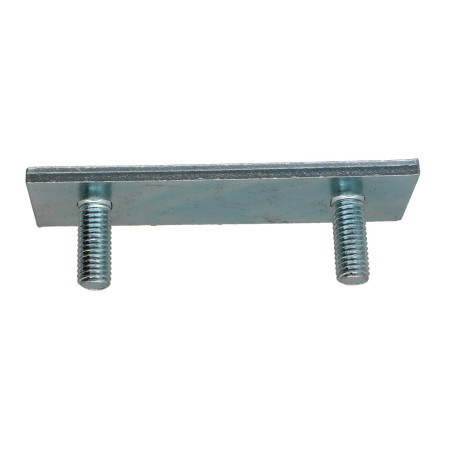 1 x PLAQUETTE 90X32X5 + TRCC JAPY tête ronde collet carré 8X25 Acier zingué