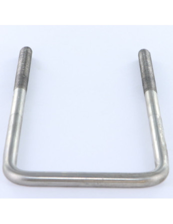Etrier Fond droit ou plat 124X67X124 M8/50/50 Inox A2
