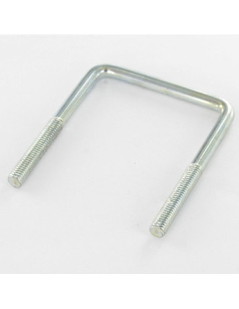Etrier Fond droit ou plat 67X72X67 M6/32 Acier zingué +2 Ecrou Cranté