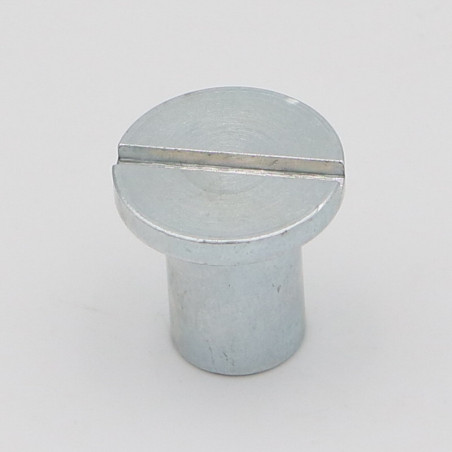 1 x Ecrou Tête Plate Fendue 20X20 M10 Acier zingué