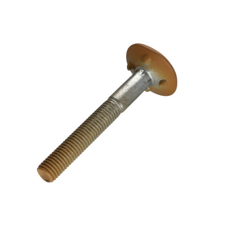 1 x Vis PLAN Tête fraisée LARG 4ERGOT10X80 Acier zingué RAL1011M