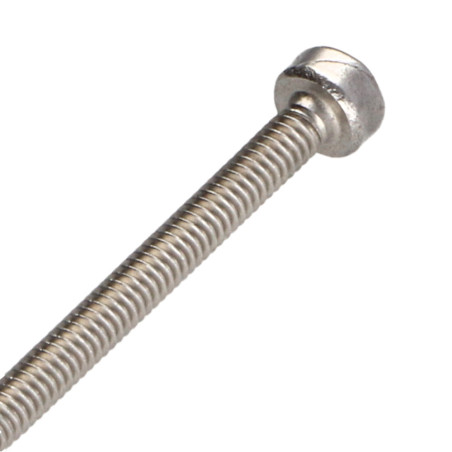 1 x Vis métaux Tête cylindrique TC T6 Inox A2 M2X20 Filetage total microvis