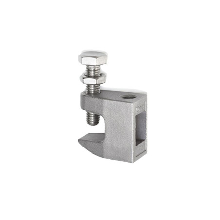 1 x Pince de fixation pour poutre M8 Acier brut