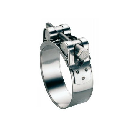 1 x Collier à tourillons pour tuyau épais et arme Inox W5 Diamètre 40 à 43