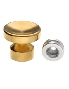 Patère décoratif Laiton avec fixation multi-matériaux...