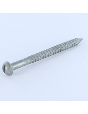 Vis à bourrer Forte tenue à la corrosion Acier galvanisé à chaud Tête ronde TR Fendue 5X60 R23260