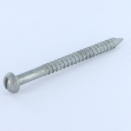 1 x Vis à bourrer Forte tenue à la corrosion Acier galvanisé à chaud Tête ronde TR Fendue 5X60 R23260