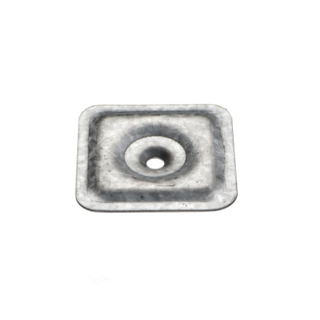 1 x Plaquette d'étanchéité 40X40 Trou 4.5 Forte tenue à la corrosion Acier galvanisé à chaud
