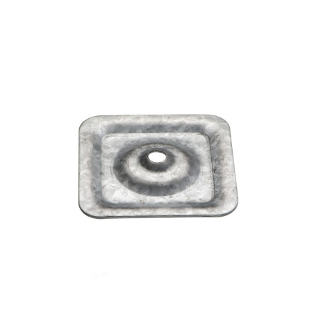 1 x Plaquette d'étanchéité 40X40 Trou 4.5 Forte tenue à la corrosion Acier galvanisé à chaud