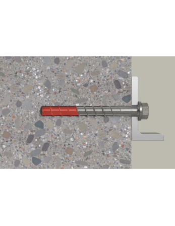 Vis béton Tête hexagonale TH FISCHER ULTRACUT FBS II US 10X120 Inox A4