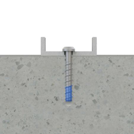 1 x Vis béton Tête cylindrique TC TORX T40 6X60 Bimétal