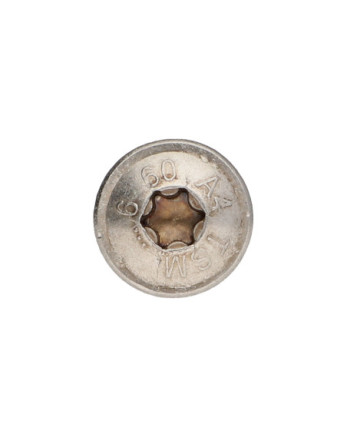 Vis béton Tête Bombée TORX T30 Inox A4 7.5X60 Filetée sur 5