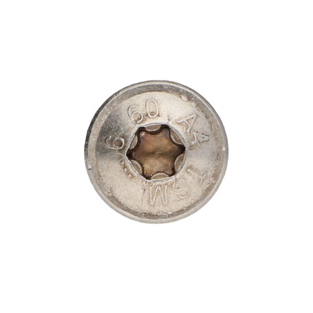 1 x Vis béton Tête Bombée TORX T30 Inox A4 7.5X60 Filetée sur 5